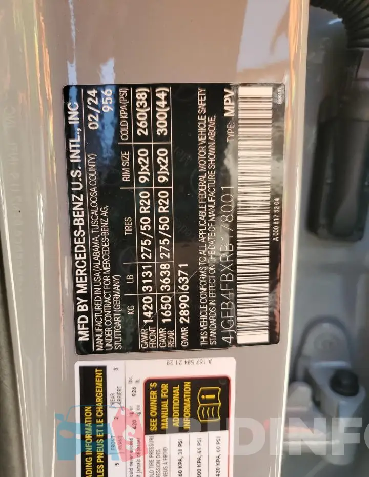 4JGFB4FBXRB178001 Photo# 13