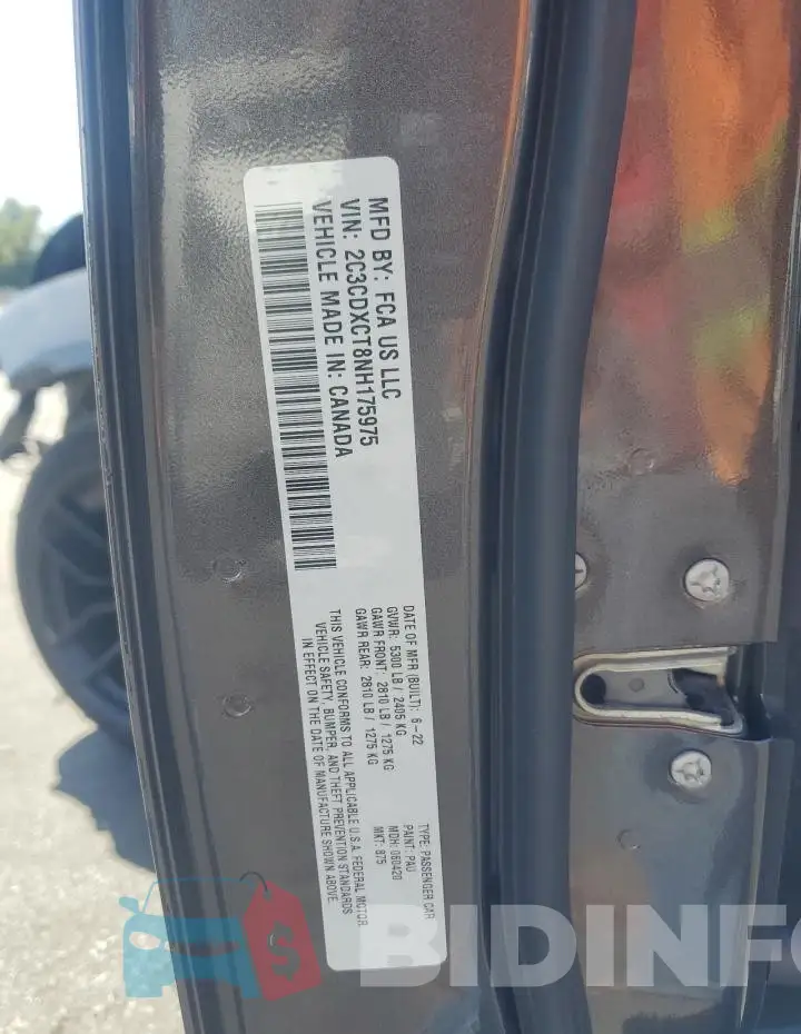 2C3CDXCT8NH175975 Photo# 12