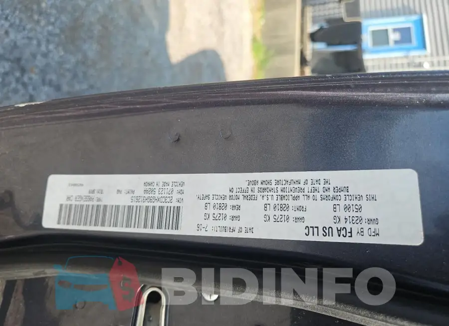 2C3CDXHG9GH312615 Photo# 10
