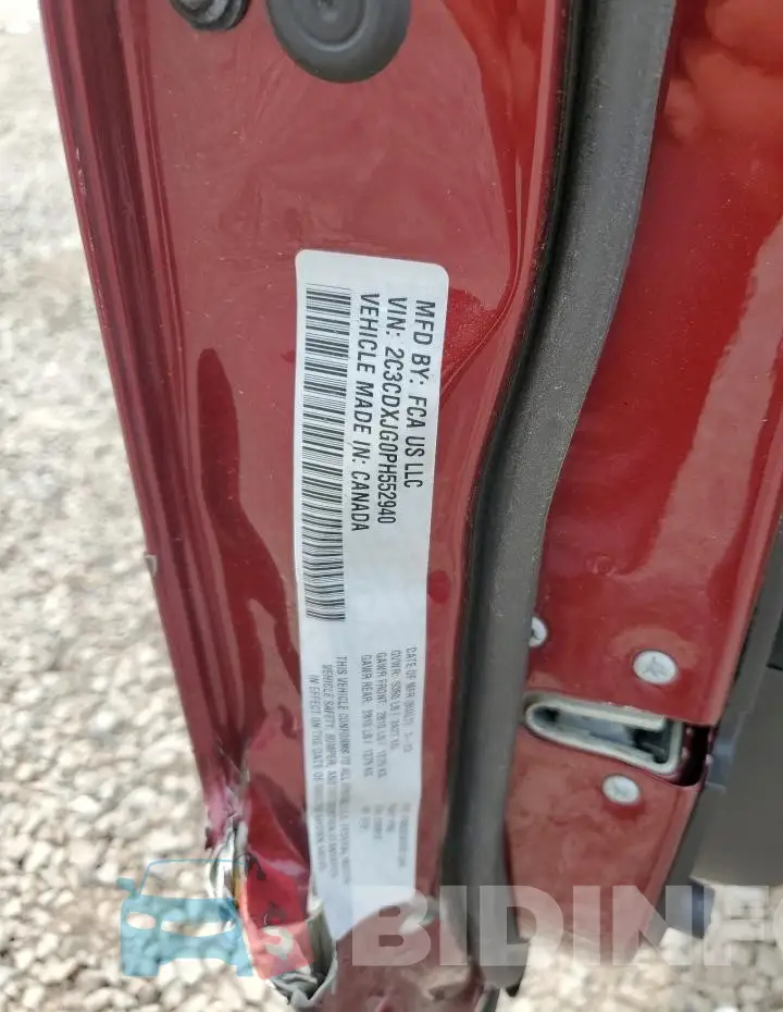 2C3CDXJG0PH552940 Photo# 12