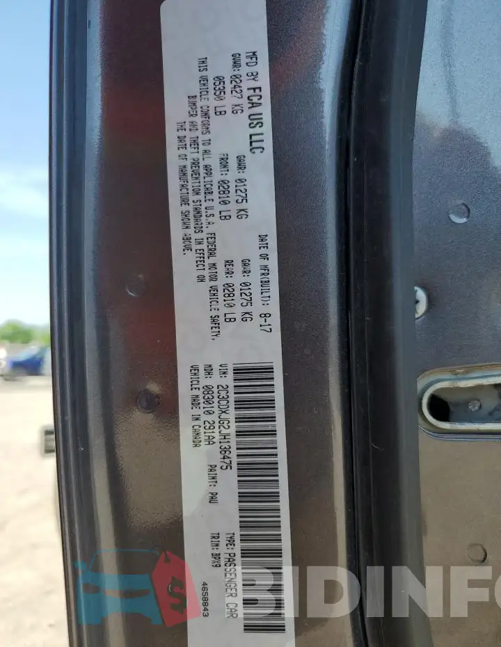 2C3CDXJG2JH136475 Photo# 13