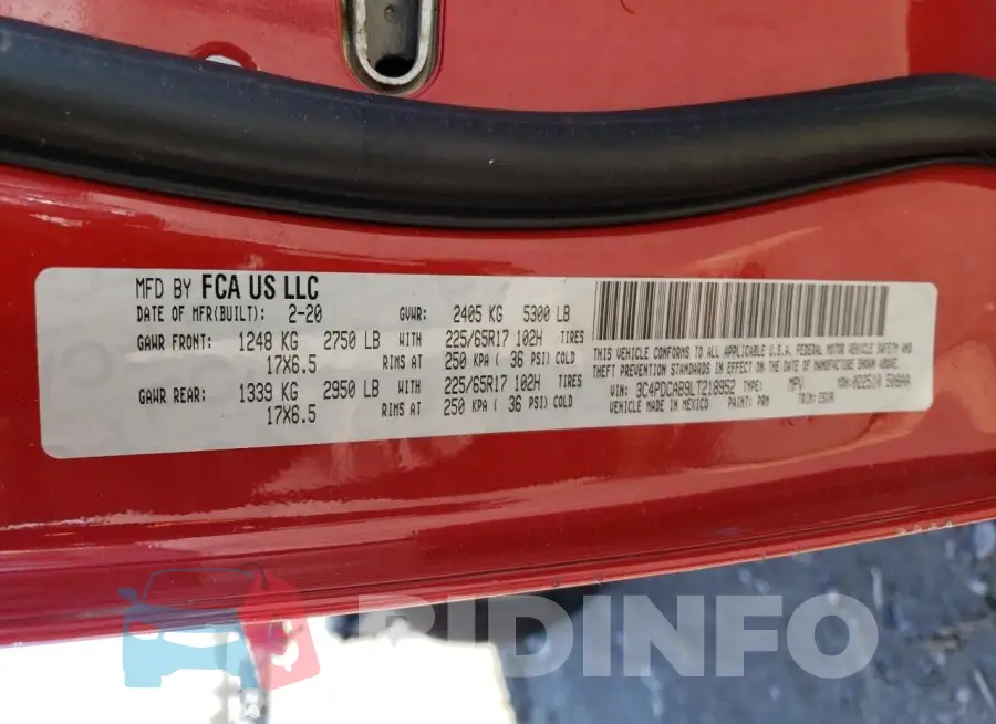 3C4PDCAB9LT218952 Photo# 13
