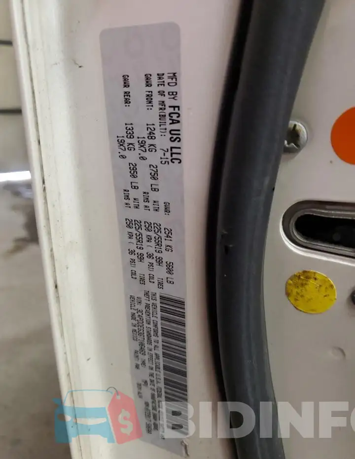 3C4PDDEG3GT106469 Photo# 14