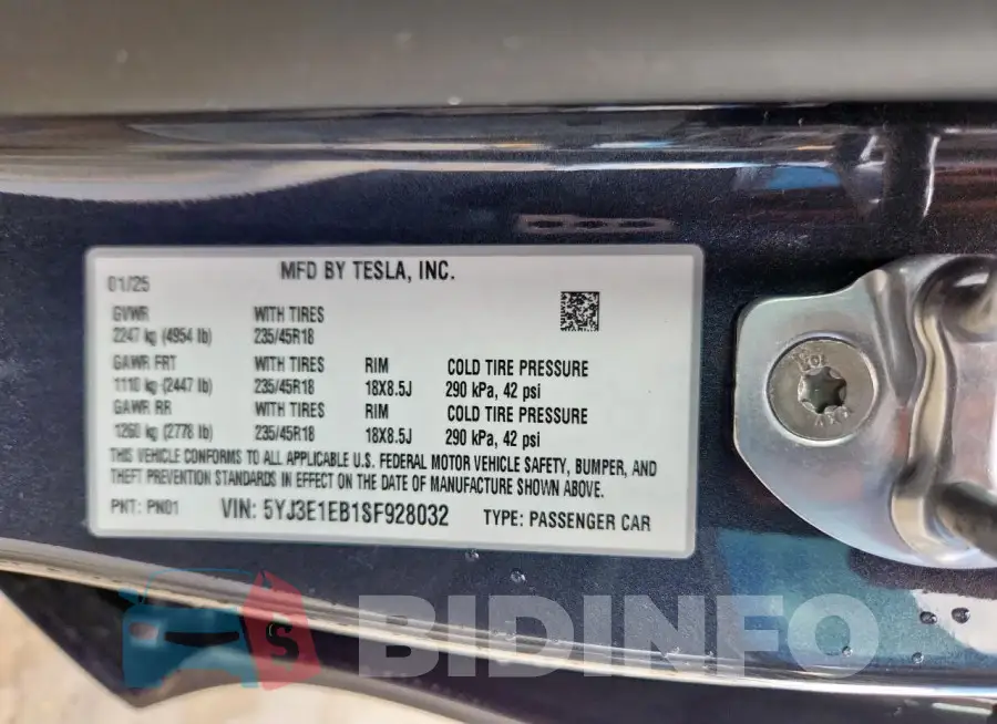 5YJ3E1EB1SF928032 Photo# 13