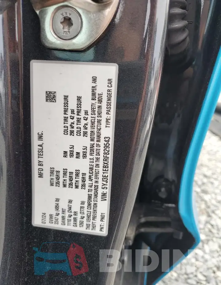 5YJ3E1EBXRF829543 Photo# 13