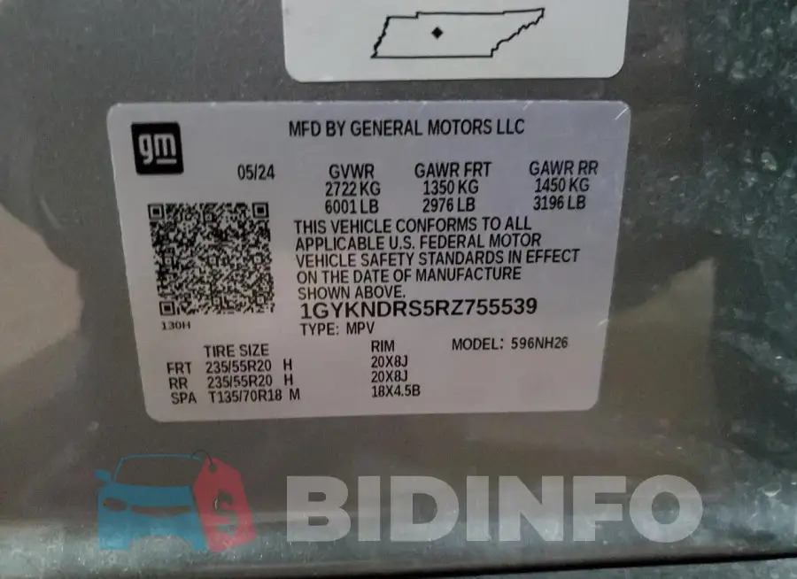 1GYKNDRS5RZ755539 Photo# 14