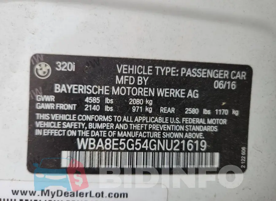 WBA8E5G54GNU21619 Photo# 12