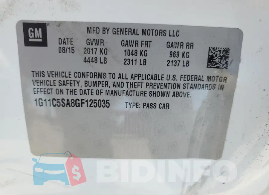 1G11C5SA8GF125035 Photo# 12