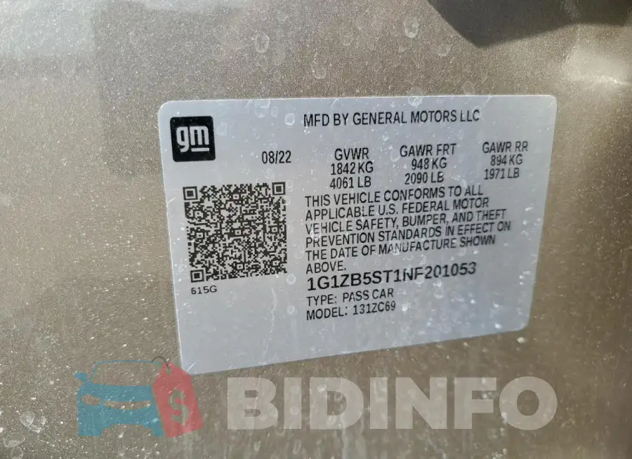 1G1ZB5ST1NF201053 Photo# 12