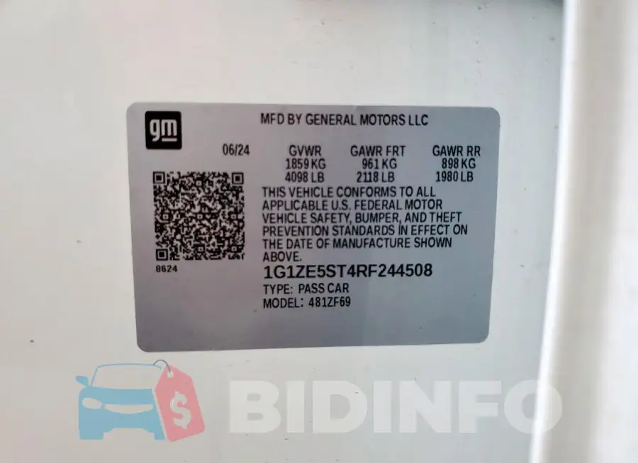 1G1ZE5ST4RF244508 Photo# 12