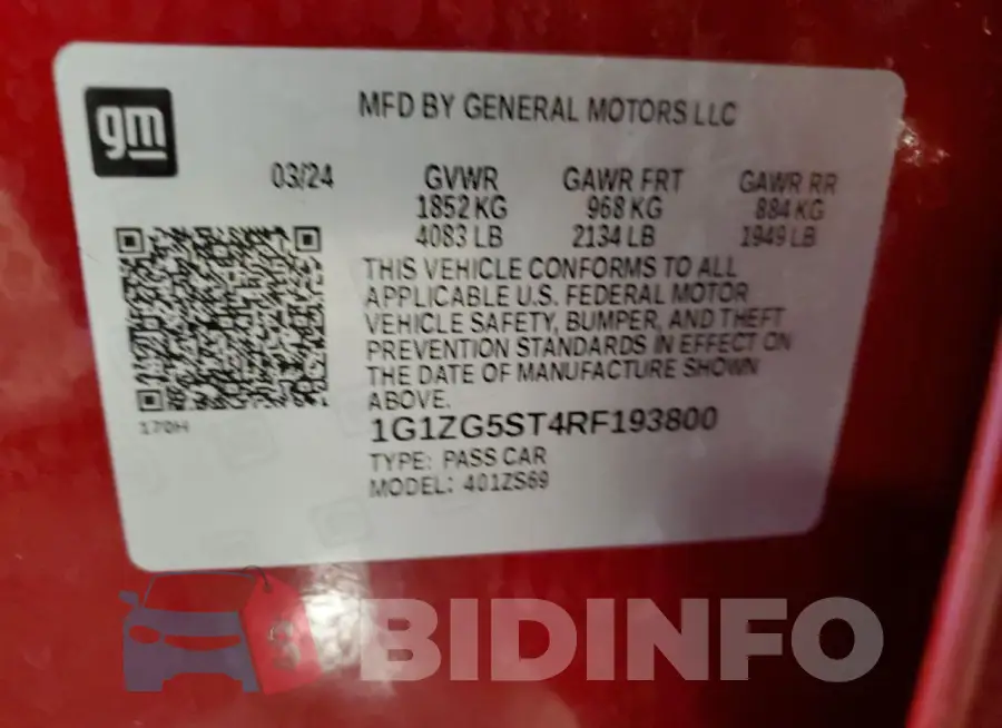 1G1ZG5ST4RF193800 Photo# 13