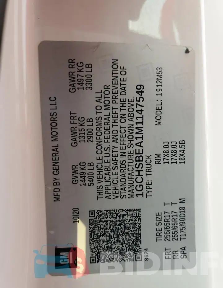 1GCHSBEA1M1147549 Photo# 13