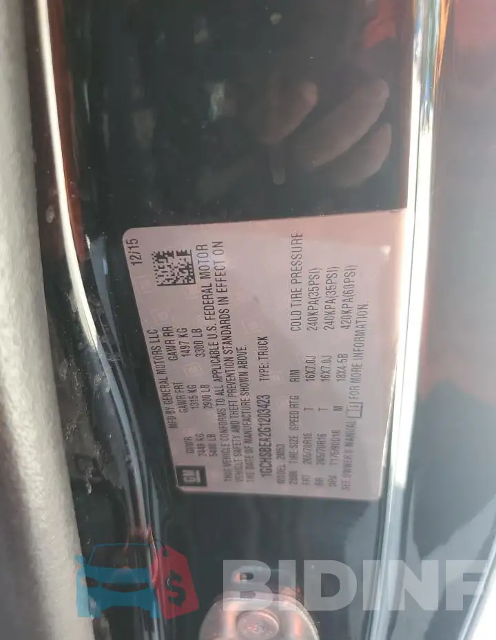 1GCHSBEA2G1203423 Photo# 12
