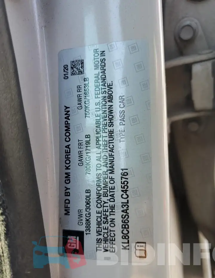 KL8CB6SA3LC455761 Photo# 12