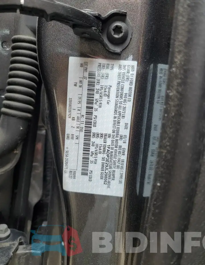 1FADP3E29JL298062 Photo# 12