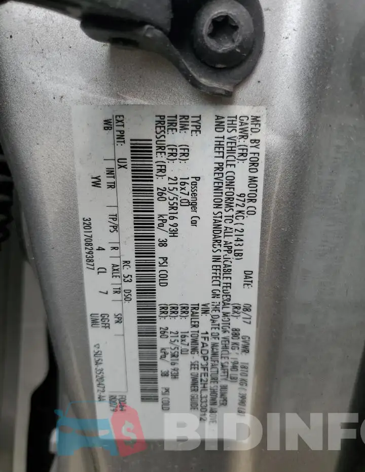 1FADP3FE2HL333012 Photo# 12