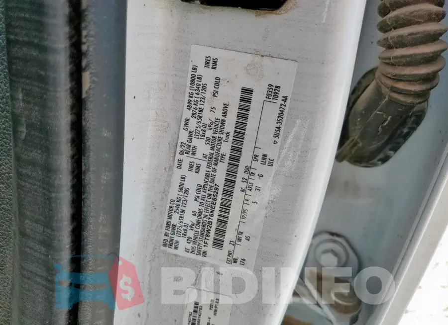 1FT8W2BT6NEE65297 Photo# 12