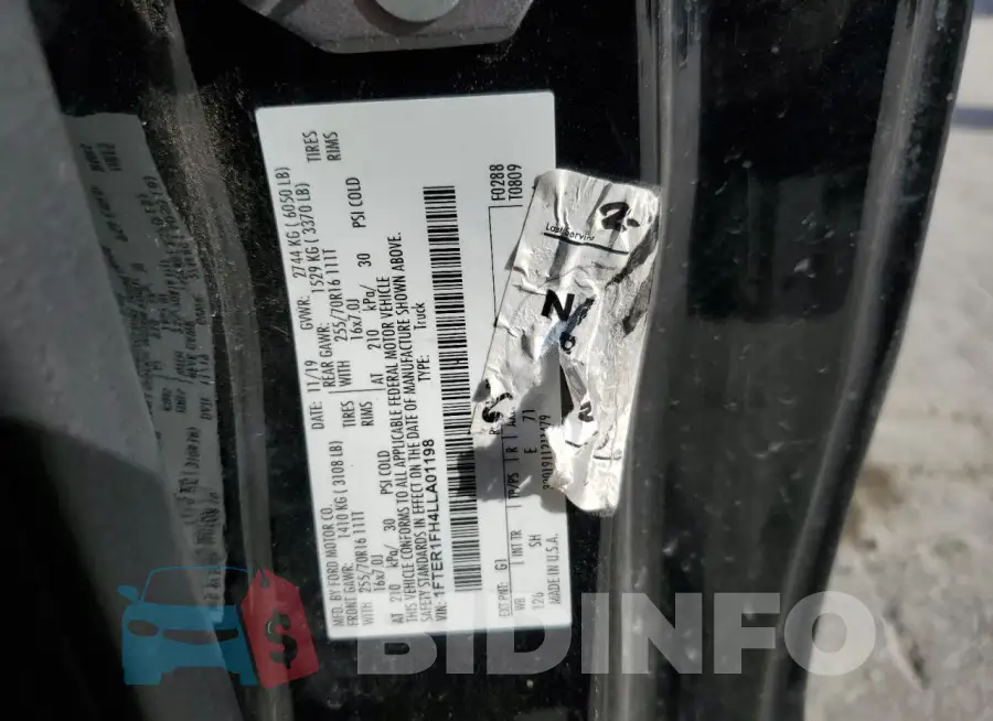 1FTER1FH4LLA01198 Photo# 12