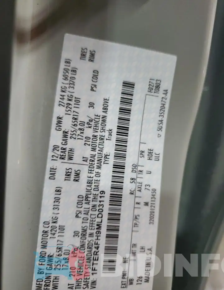 1FTER4FH9MLD03119 Photo# 13