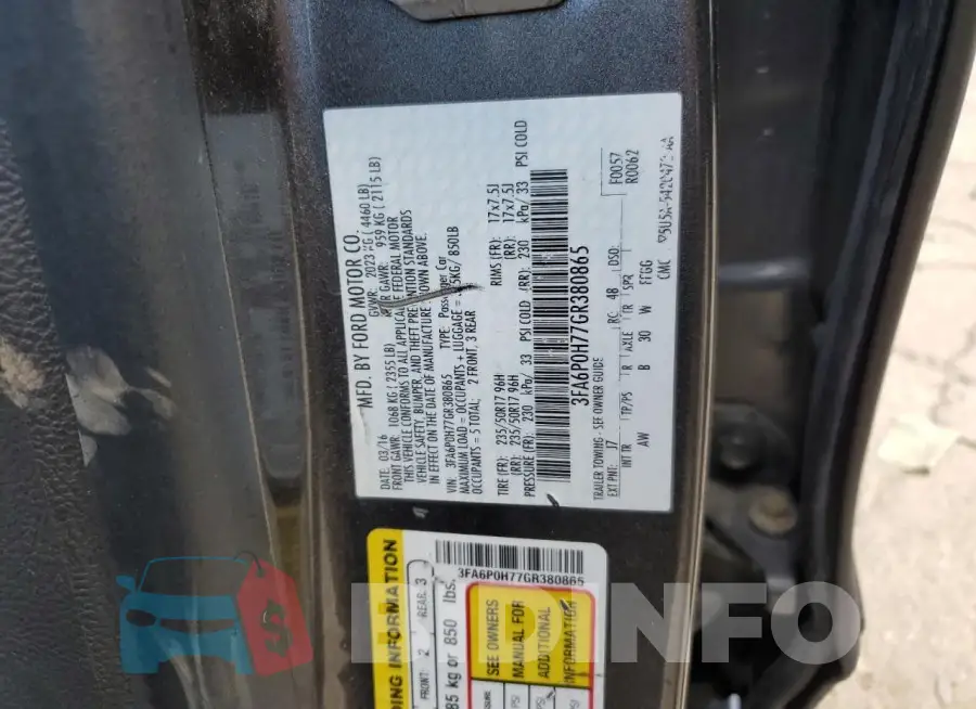 3FA6P0H77GR380865 Photo# 12