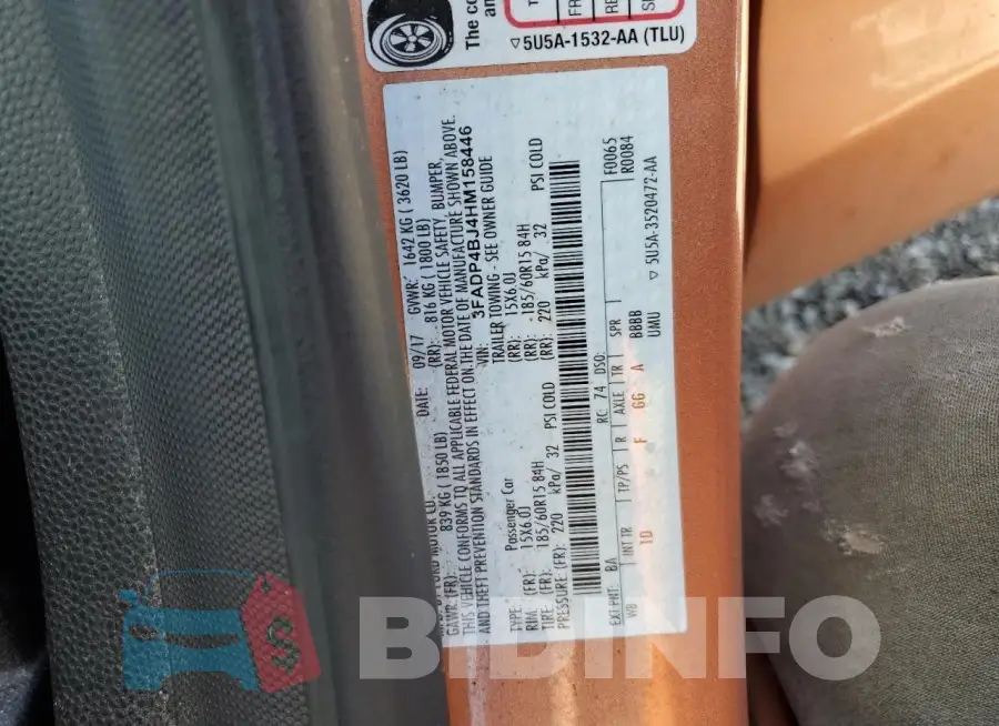 3FADP4BJ4HM158446 Photo# 12