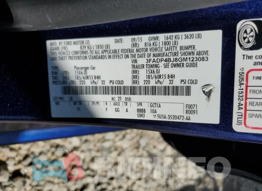 3FADP4BJ8GM123083 Photo# 13