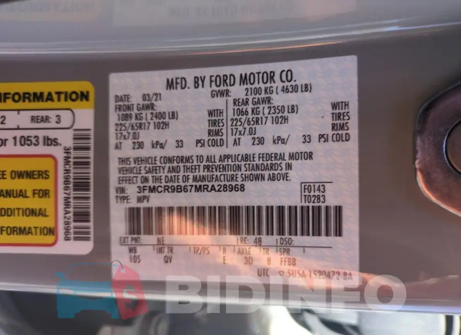 3FMCR9B67MRA28968 Photo# 13
