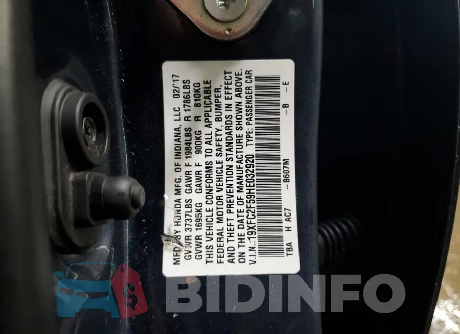 19XFC2F59HE032920 Photo# 12