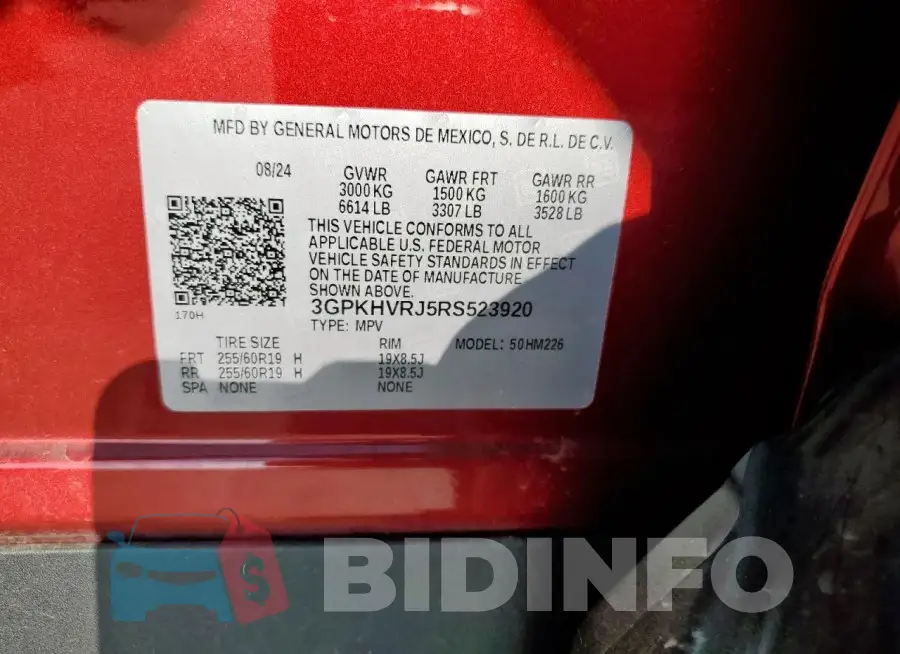 3GPKHVRJ5RS523920 Photo# 14