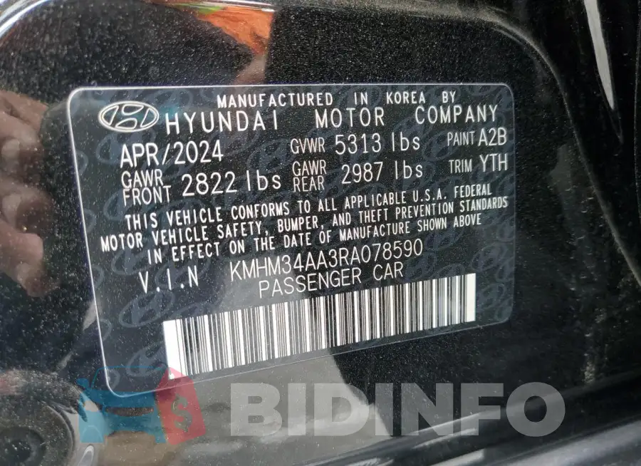 KMHM34AA3RA078590 Photo# 12