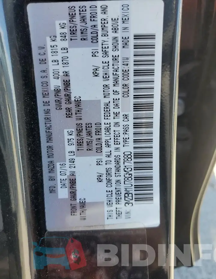 3MZBM1U78GM317880 Photo# 12