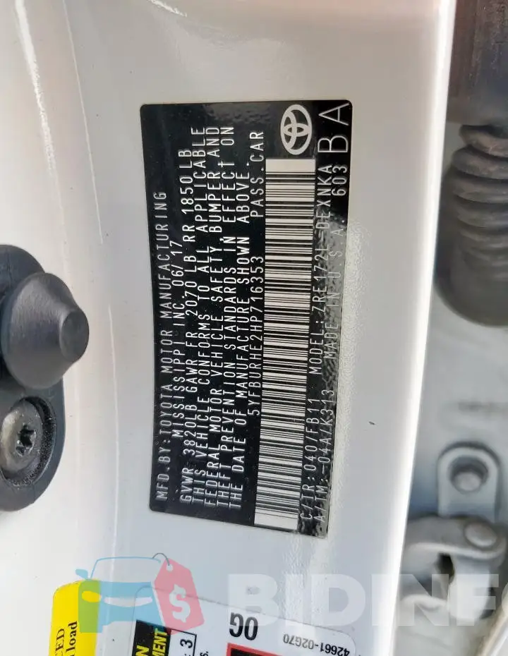 5YFBURHE2HP716353 Photo# 13