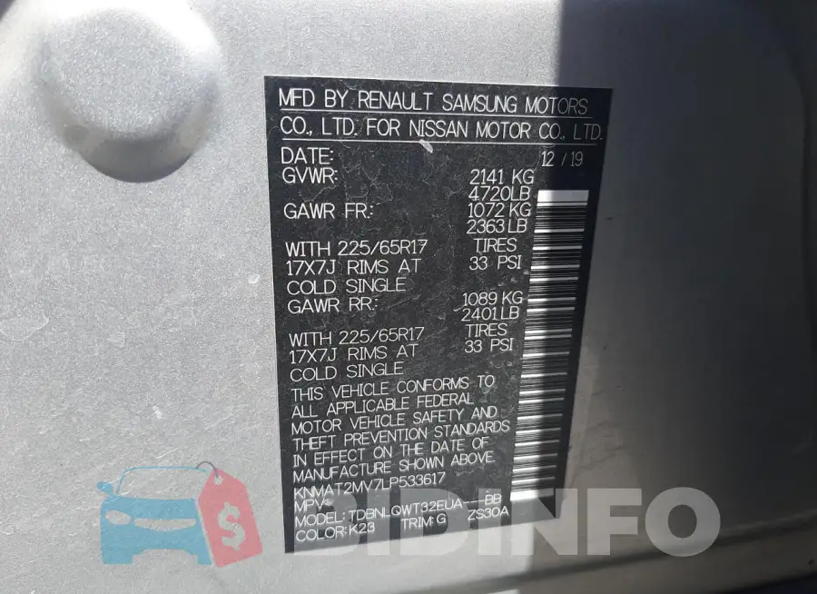 KNMAT2MV7LP533617 Photo# 12