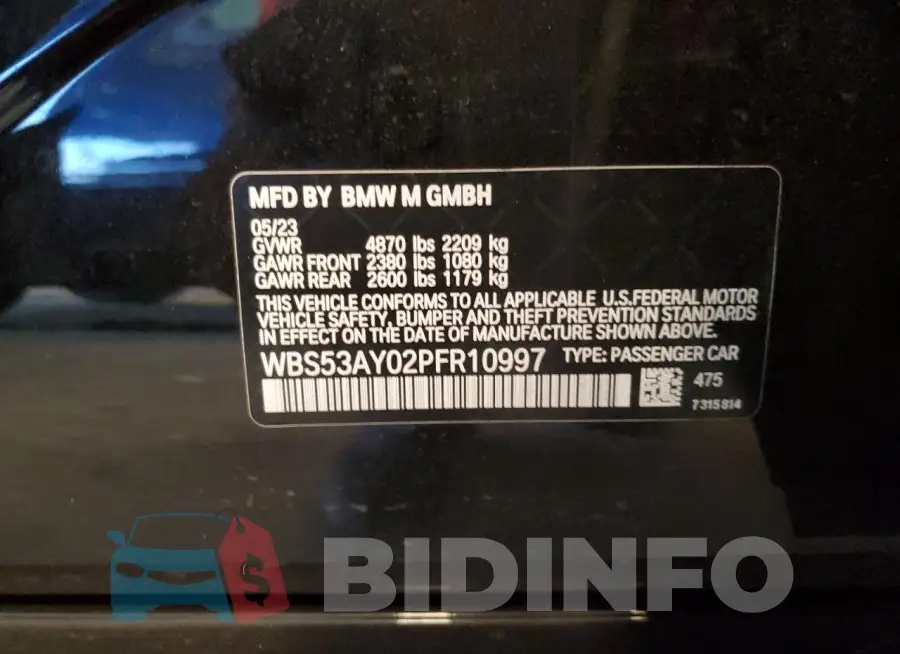 WBS53AY02PFR10997 Photo# 12