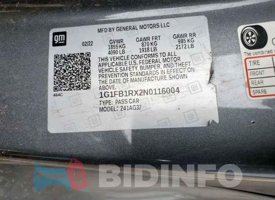 1G1FB1RX2N0116004 Photo# 12