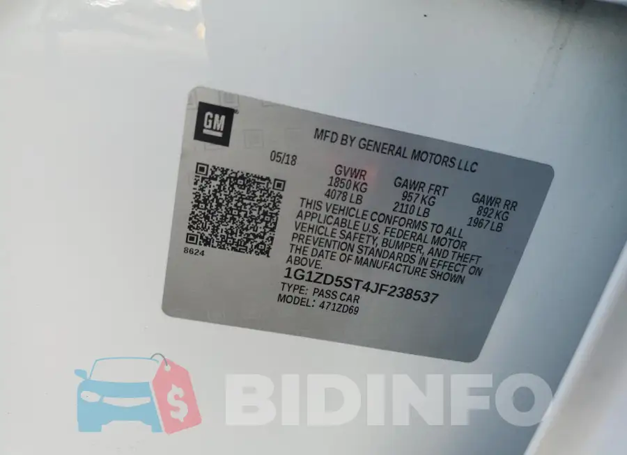 1G1ZD5ST4JF238537 Photo# 12