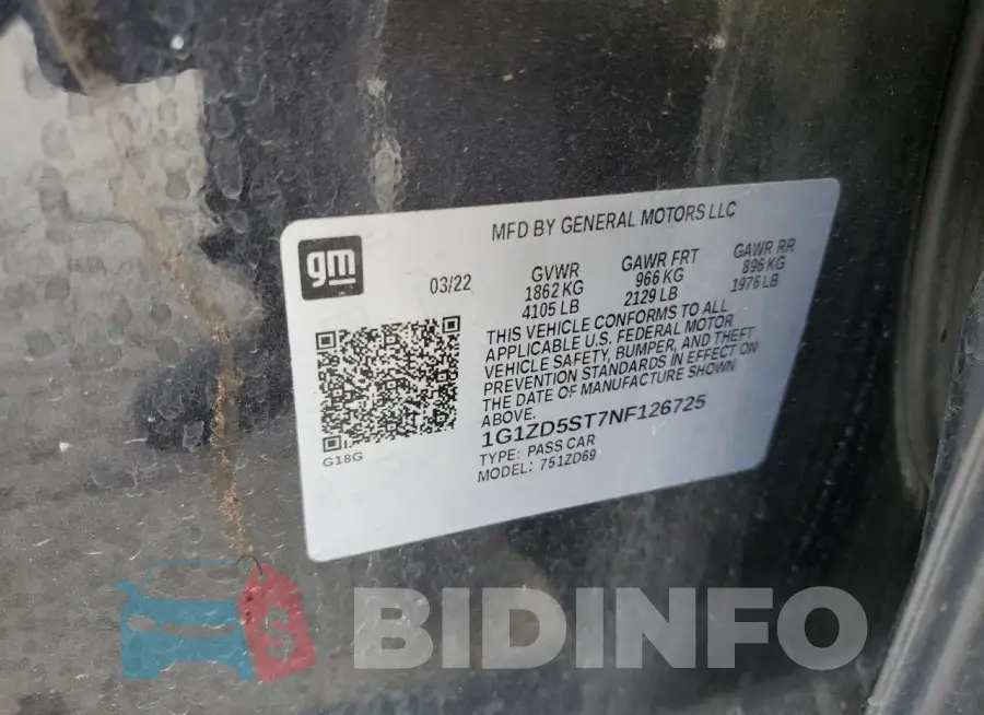 1G1ZD5ST7NF126725 Photo# 12