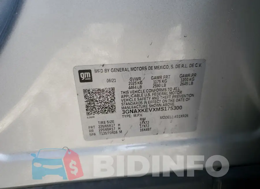 3GNAXKEVXMS175300 Photo# 12