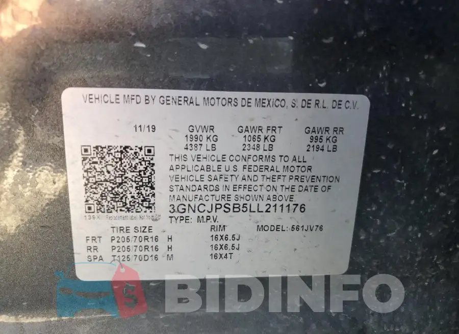 3GNCJPSB5LL211176 Photo# 14