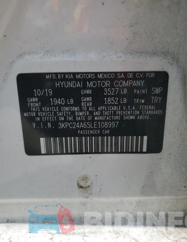3KPC24A65LE108997 Photo# 12