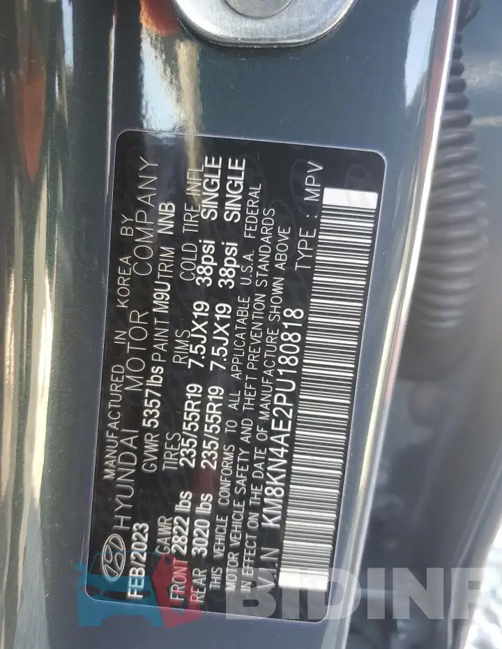 KM8KN4AE2PU180818 Photo# 13