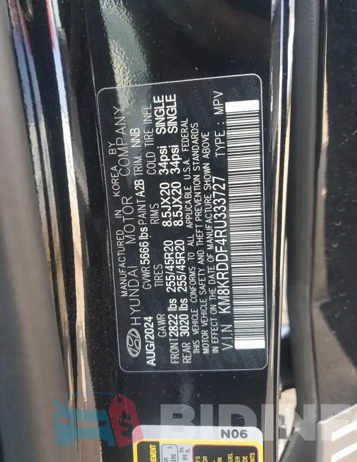 KM8KRDDF4RU333727 Photo# 12