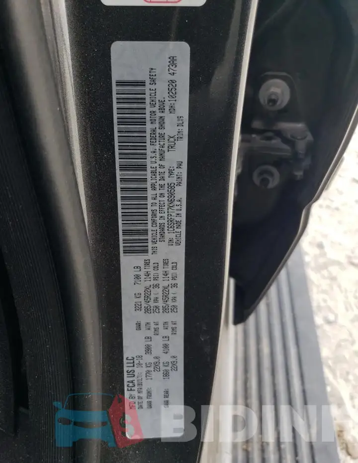 1C6SRFPT7KN690585 Photo# 12