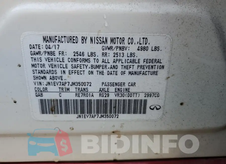 JN1EV7AP7JM350072 Photo# 12