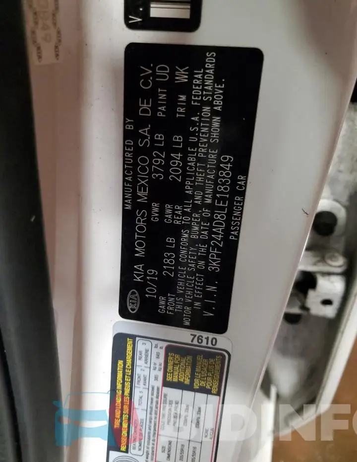 3KPF24AD8LE183849 Photo# 12