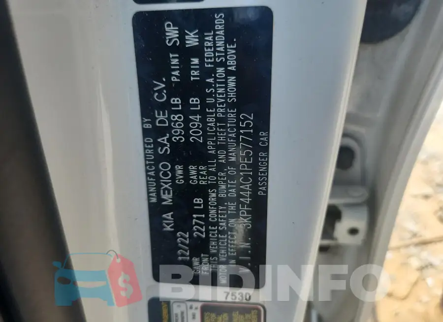 3KPF44AC1PE577152 Photo# 12