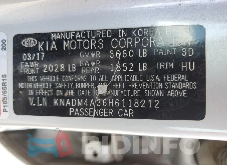 KNADM4A36H6118212 Photo# 12