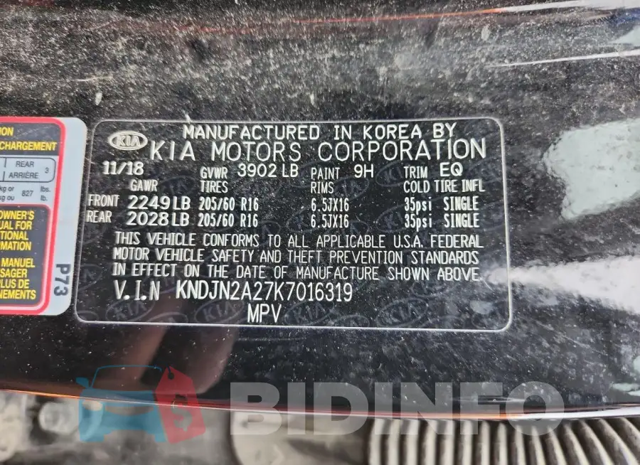 KNDJN2A27K7016319 Photo# 12