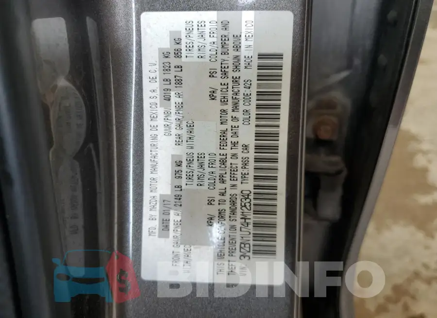 3MZBN1U74HM125340 Photo# 12