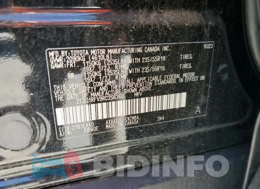 2T3C1RFV9RC256360 Photo# 14